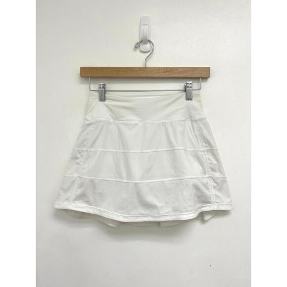 Lululemon Pace Rival Skirt (Tall) Pleated Mini Tennis Stretch Skort Pockets - 0 - Picture 1 of 10